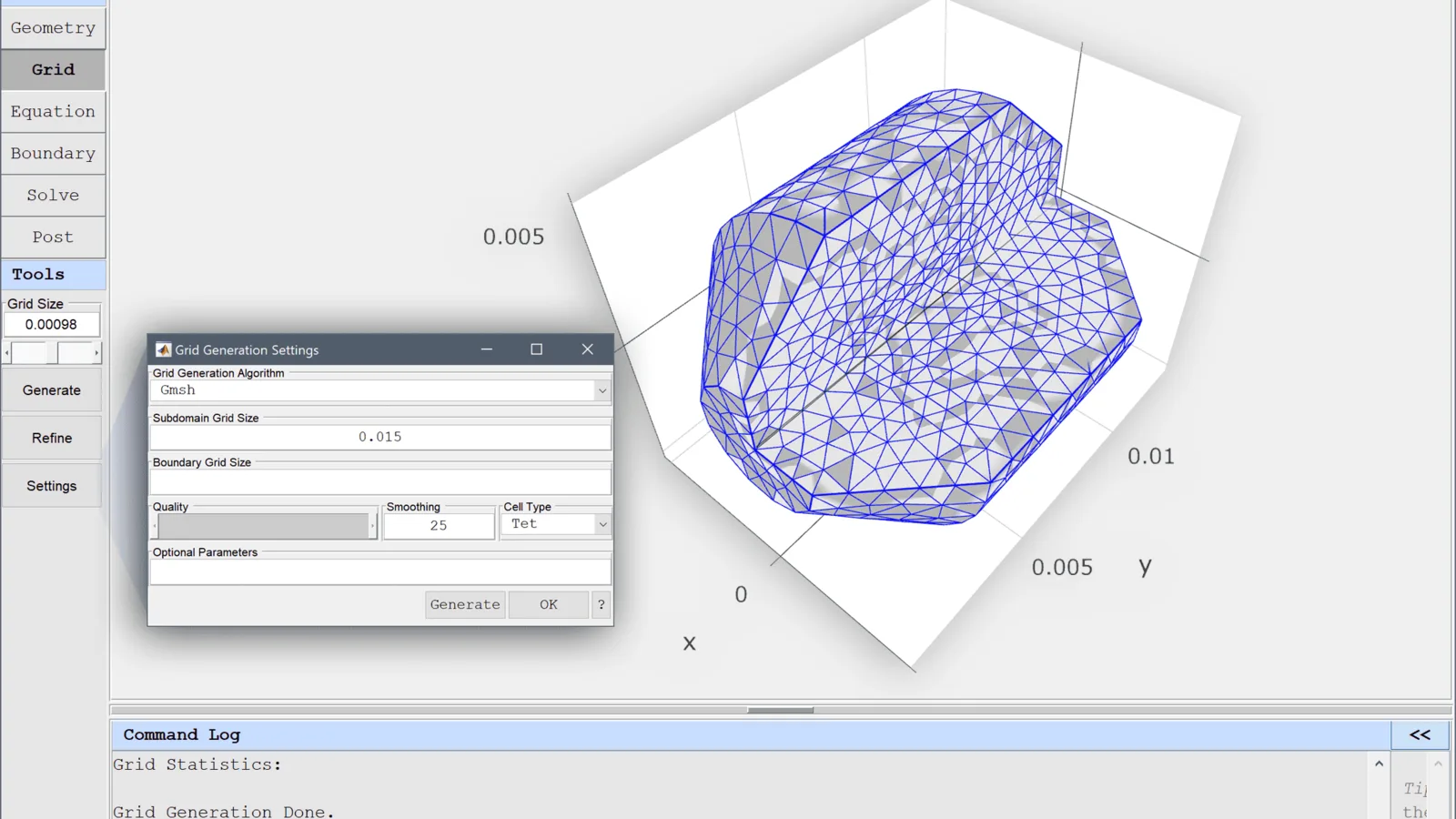 02-grid-mesh-generation-mode-featool-multiphysics-matlab-gui
